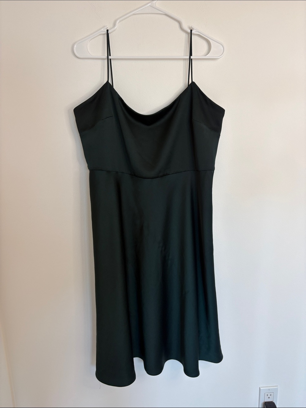 BHLDN Emerald Green Slip Dress